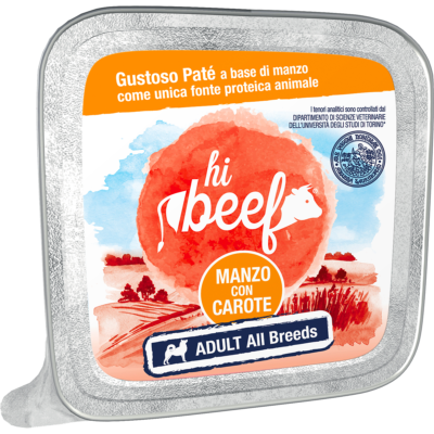 Hi Beef Adult Patè Manzo Carote 300G