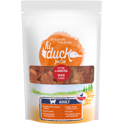 Hi Duck Snack Gatto Fettine Anatra 40G