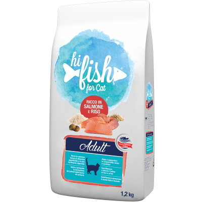 Hi Fish Cat Adult Salmone e Riso 1.2KG