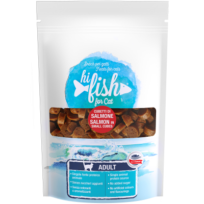 Hi Fish Snack Gatto Cubetti Di Salmone 45G