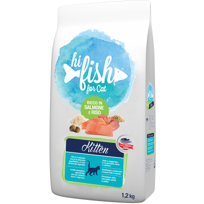 Hi Fish Kitten Salmone e Riso 1.2KG