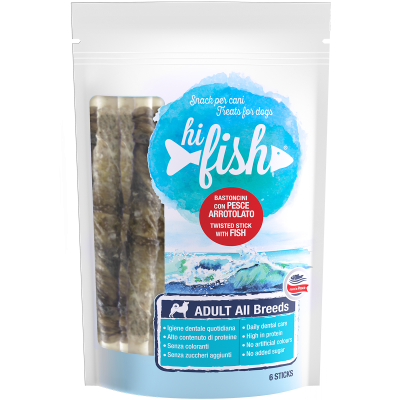 Hi Fish Snack Dog Bastoncini con Pesce 70G